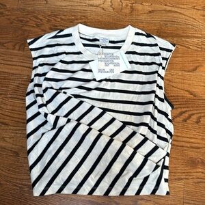 Baum and pferdgarten striped crossover Jali top